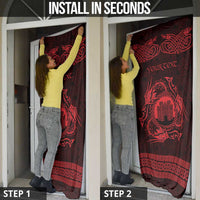 Personalized Denbighshire Sir Ddinbych Door Cover Red Gatehouse Denbigh Castle Celtic-inspired - Wonder Print Shop