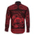 Personalized Denbighshire Sir Ddinbych Family Matching Long Sleeve Bodycon Dress and Hawaiian Shirt Red Gatehouse Denbigh Castle Celtic-inspired - Wonder Print Shop