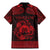 Personalized Denbighshire Sir Ddinbych Family Matching Mermaid Dress and Hawaiian Shirt Red Gatehouse Denbigh Castle Celtic-inspired - Wonder Print Shop