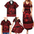Personalized Denbighshire Sir Ddinbych Family Matching Summer Maxi Dress and Hawaiian Shirt Red Gatehouse Denbigh Castle Celtic-inspired - Wonder Print Shop