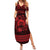 Personalized Denbighshire Sir Ddinbych Family Matching Summer Maxi Dress and Hawaiian Shirt Red Gatehouse Denbigh Castle Celtic-inspired - Wonder Print Shop