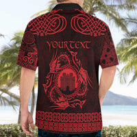 Personalized Denbighshire Sir Ddinbych Hawaiian Shirt Red Gatehouse Denbigh Castle Celtic-inspired - Wonder Print Shop