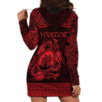 Personalized Denbighshire Sir Ddinbych Hoodie Dress Red Gatehouse Denbigh Castle Celtic-inspired - Wonder Print Shop