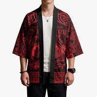 Personalized Denbighshire Sir Ddinbych Kimono Red Gatehouse Denbigh Castle Celtic-inspired - Wonder Print Shop