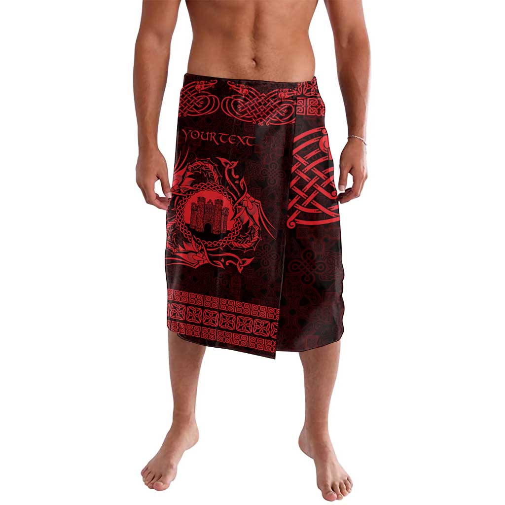 Personalized Denbighshire Sir Ddinbych Lavalava Red Gatehouse Denbigh Castle Celtic-inspired - Wonder Print Shop