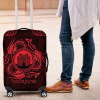 Personalized Denbighshire Sir Ddinbych Luggage Cover Red Gatehouse Denbigh Castle Celtic-inspired - Wonder Print Shop