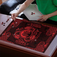 Personalized Denbighshire Sir Ddinbych Puzzle Red Gatehouse Denbigh Castle Celtic-inspired - Wonder Print Shop