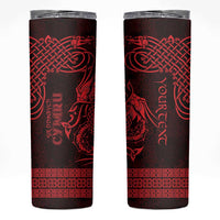 Personalized Denbighshire Sir Ddinbych Skinny Tumbler Red Gatehouse Denbigh Castle Celtic-inspired - Wonder Print Shop
