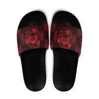 Personalized Denbighshire Sir Ddinbych Slide Sandals Red Gatehouse Denbigh Castle Celtic-inspired - Wonder Print Shop