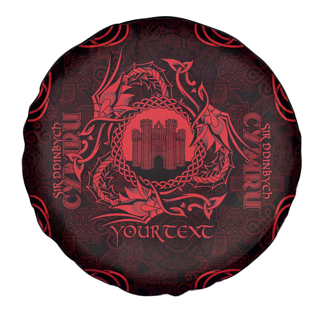 Personalized Denbighshire Sir Ddinbych Spare Tire Cover Red Gatehouse Denbigh Castle Celtic-inspired - Wonder Print Shop