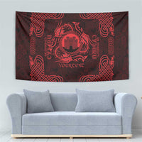 Personalized Denbighshire Sir Ddinbych Tapestry Red Gatehouse Denbigh Castle Celtic-inspired - Wonder Print Shop