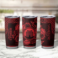 Personalized Denbighshire Sir Ddinbych Tumbler Cup Red Gatehouse Denbigh Castle Celtic-inspired - Wonder Print Shop