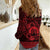 Personalized Denbighshire Sir Ddinbych Women Casual Shirt Red Gatehouse Denbigh Castle Celtic-inspired - Wonder Print Shop
