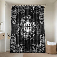 Personalized Flintshire Sir y Fflint Bathroom Set Black Four Choughs Celtic-inspired - Wonder Print Shop