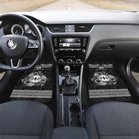 Personalized Flintshire Sir y Fflint Car Mats Black Four Choughs Celtic-inspired - Wonder Print Shop