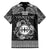 Personalized Flintshire Sir y Fflint Family Matching Off The Shoulder Long Sleeve Dress and Hawaiian Shirt Black Four Choughs Celtic-inspired - Wonder Print Shop