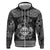 Personalized Flintshire Sir y Fflint Zip Hoodie Black Four Choughs Celtic-inspired - Wonder Print Shop