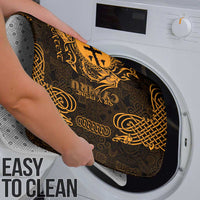 Personalized Flintshire Sir y Fflint Bathroom Set Gold Four Choughs Celtic-inspired - Wonder Print Shop