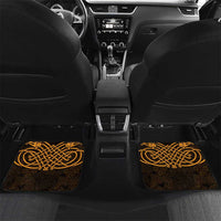 Personalized Flintshire Sir y Fflint Car Mats Gold Four Choughs Celtic-inspired - Wonder Print Shop