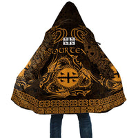 Personalized Flintshire Sir y Fflint Cloak Gold Four Choughs Celtic-inspired - Wonder Print Shop