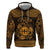 Personalized Flintshire Sir y Fflint Zip Hoodie Gold Four Choughs Celtic-inspired - Wonder Print Shop