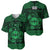 Personalized Flintshire Sir y Fflint Baseball Jersey Green Four Choughs Celtic-inspired - Wonder Print Shop