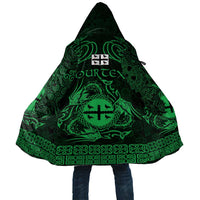 Personalized Flintshire Sir y Fflint Cloak Green Four Choughs Celtic-inspired - Wonder Print Shop