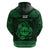 Personalized Flintshire Sir y Fflint Hoodie Green Four Choughs Celtic-inspired - Wonder Print Shop