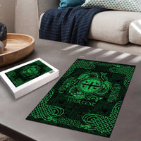 Personalized Flintshire Sir y Fflint Puzzle Green Four Choughs Celtic-inspired - Wonder Print Shop