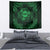 Personalized Flintshire Sir y Fflint Tapestry Green Four Choughs Celtic-inspired - Wonder Print Shop