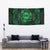 Personalized Flintshire Sir y Fflint Tapestry Green Four Choughs Celtic-inspired - Wonder Print Shop