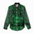 Personalized Flintshire Sir y Fflint Women Casual Shirt Green Four Choughs Celtic-inspired - Wonder Print Shop