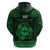 Personalized Flintshire Sir y Fflint Zip Hoodie Green Four Choughs Celtic-inspired - Wonder Print Shop