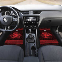 Personalized Flintshire Sir y Fflint Car Mats Red Four Choughs Celtic-inspired - Wonder Print Shop