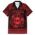 Personalized Flintshire Sir y Fflint Family Matching Summer Maxi Dress and Hawaiian Shirt Red Four Choughs Celtic-inspired - Wonder Print Shop