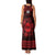 Personalized Flintshire Sir y Fflint Family Matching Tank Maxi Dress and Hawaiian Shirt Red Four Choughs Celtic-inspired - Wonder Print Shop