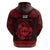 Personalized Flintshire Sir y Fflint Zip Hoodie Red Four Choughs Celtic-inspired - Wonder Print Shop