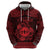 Personalized Flintshire Sir y Fflint Zip Hoodie Red Four Choughs Celtic-inspired - Wonder Print Shop