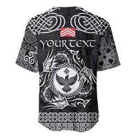 Personalized Glamorgan Morgannwg Baseball Jersey Black Raven Celtic-inspired - Wonder Print Shop