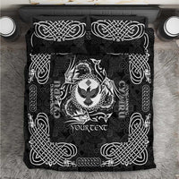 Personalized Glamorgan Morgannwg Bedding Set Black Raven Celtic-inspired - Wonder Print Shop