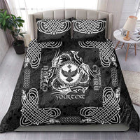 Personalized Glamorgan Morgannwg Bedding Set Black Raven Celtic-inspired - Wonder Print Shop