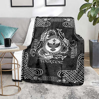 Personalized Glamorgan Morgannwg Blanket Black Raven Celtic-inspired - Wonder Print Shop