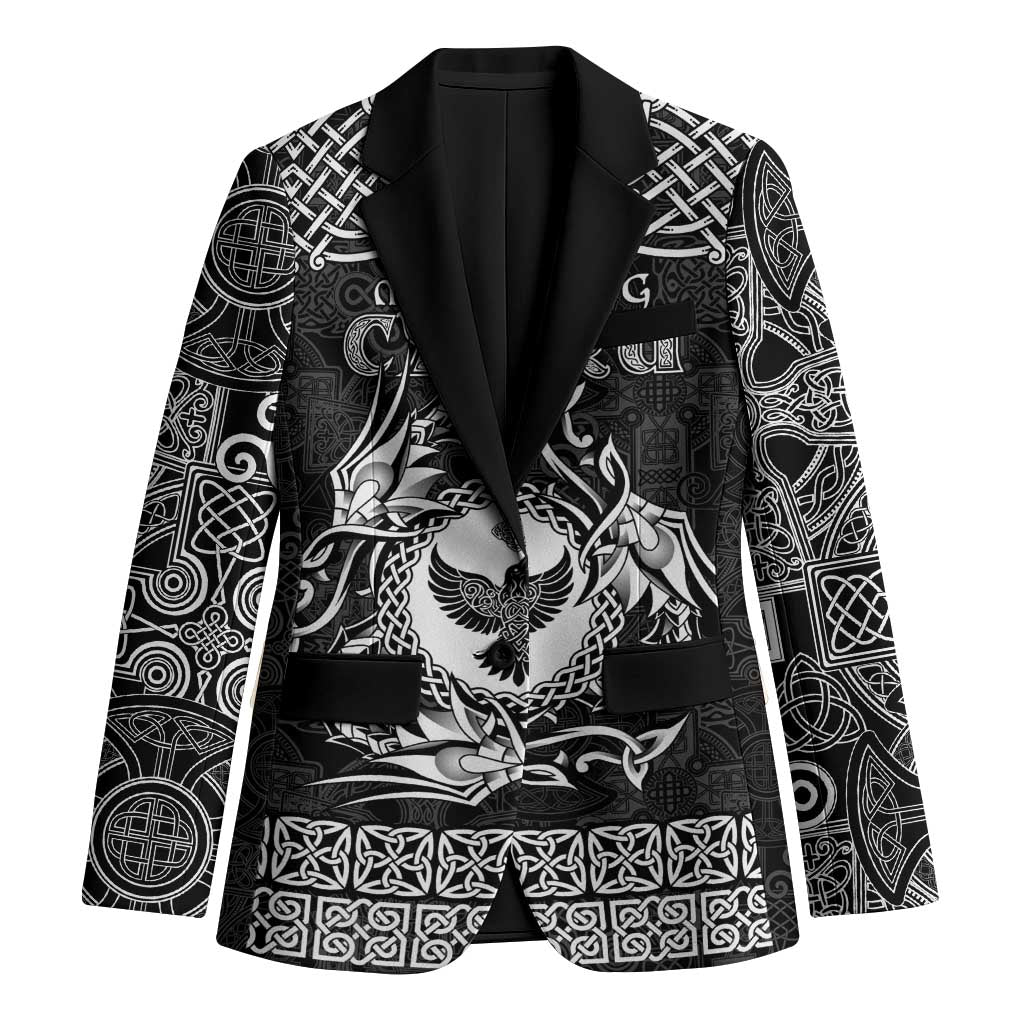 Personalized Glamorgan Morgannwg Blazer Black Raven Celtic-inspired - Wonder Print Shop