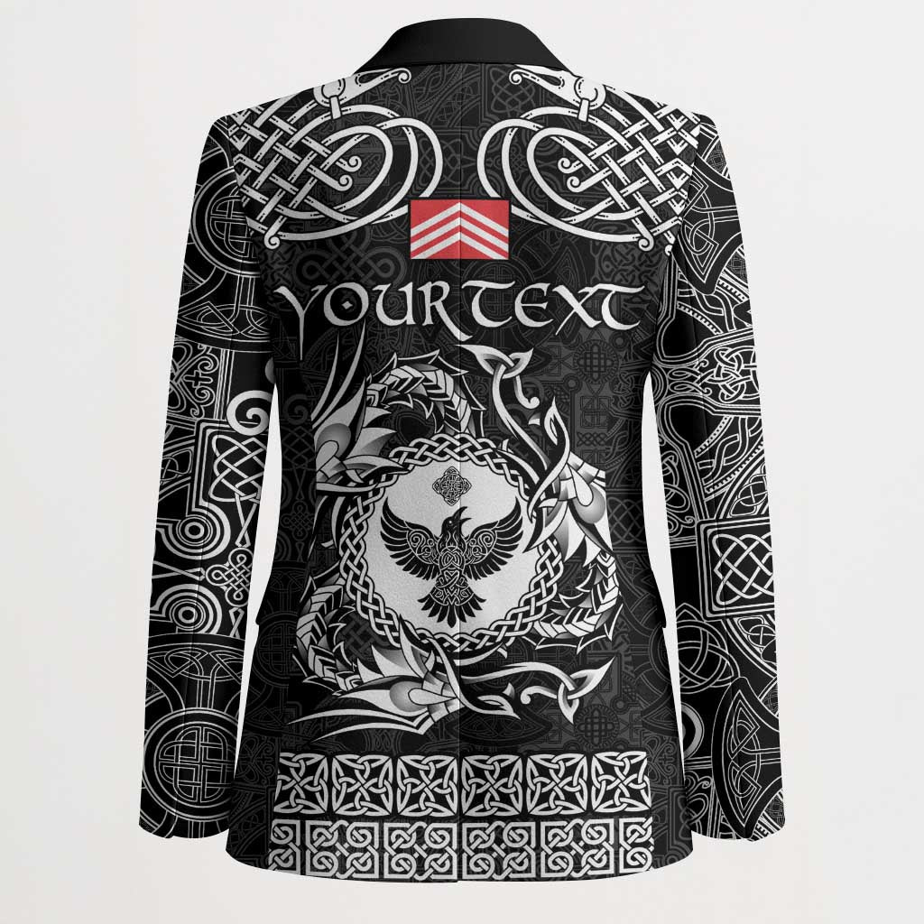 Personalized Glamorgan Morgannwg Blazer Black Raven Celtic-inspired - Wonder Print Shop