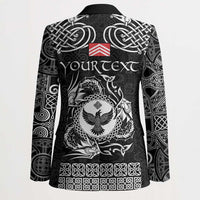 Personalized Glamorgan Morgannwg Blazer Black Raven Celtic-inspired - Wonder Print Shop