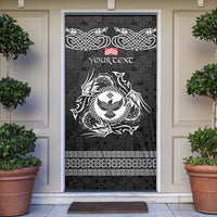 Personalized Glamorgan Morgannwg Door Cover Black Raven Celtic-inspired - Wonder Print Shop