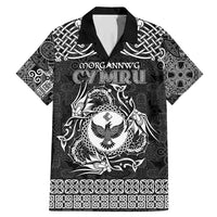 Personalized Glamorgan Morgannwg Family Matching Mermaid Dress and Hawaiian Shirt Black Raven Celtic-inspired - Wonder Print Shop