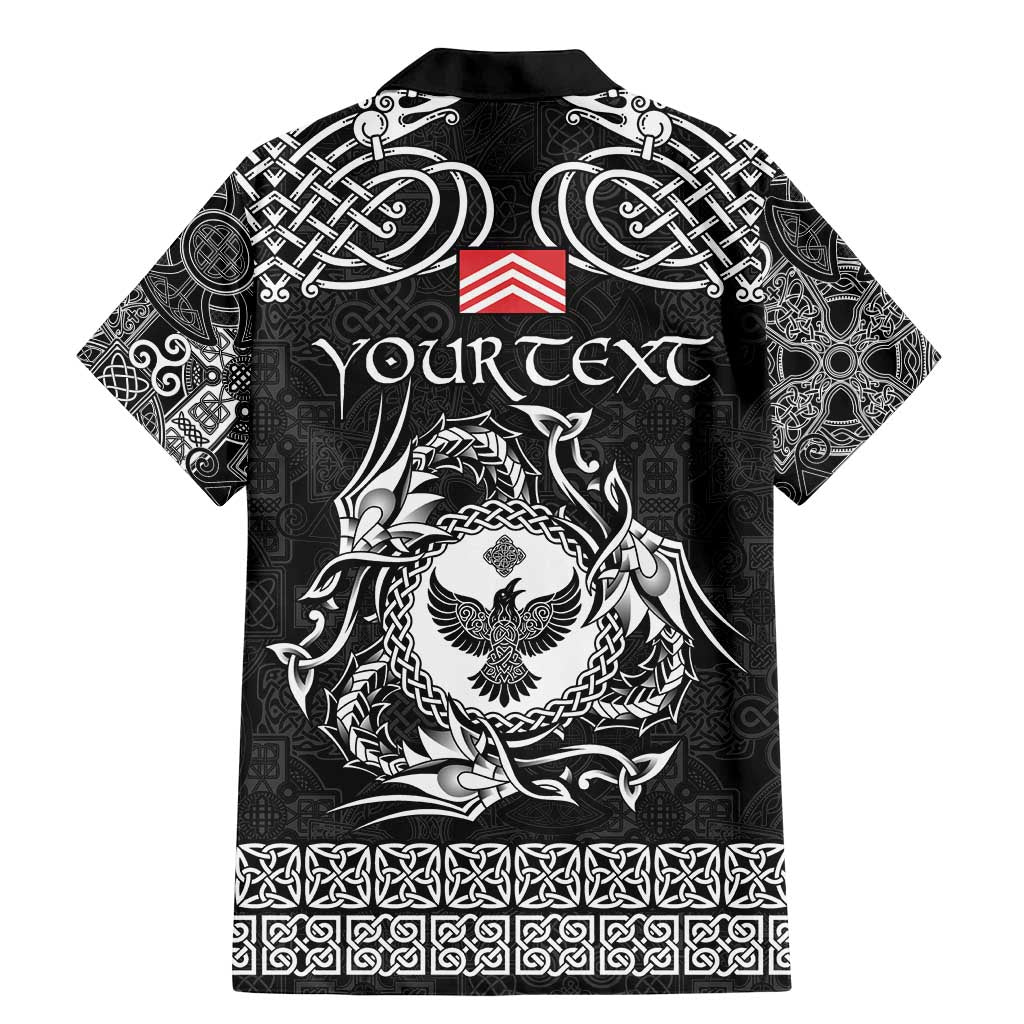 Personalized Glamorgan Morgannwg Family Matching Mermaid Dress and Hawaiian Shirt Black Raven Celtic-inspired - Wonder Print Shop