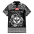 Personalized Glamorgan Morgannwg Family Matching Off The Shoulder Long Sleeve Dress and Hawaiian Shirt Black Raven Celtic-inspired - Wonder Print Shop