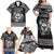 Personalized Glamorgan Morgannwg Family Matching Off Shoulder Maxi Dress and Hawaiian Shirt Black Raven Celtic-inspired - Wonder Print Shop